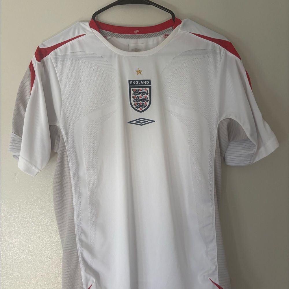 Umbro England White and Red Jersey